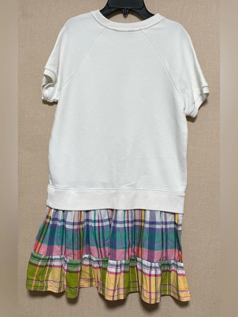 Girl's Dresses Polo Ralph Lauren Kids Big Pony Plaid-Skirt Terry Dress L 12-14